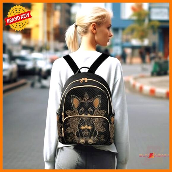 Mini Quilted Backpack Purse Lightweight Travel Shoulder Bag Women\'s Daypack main image 6